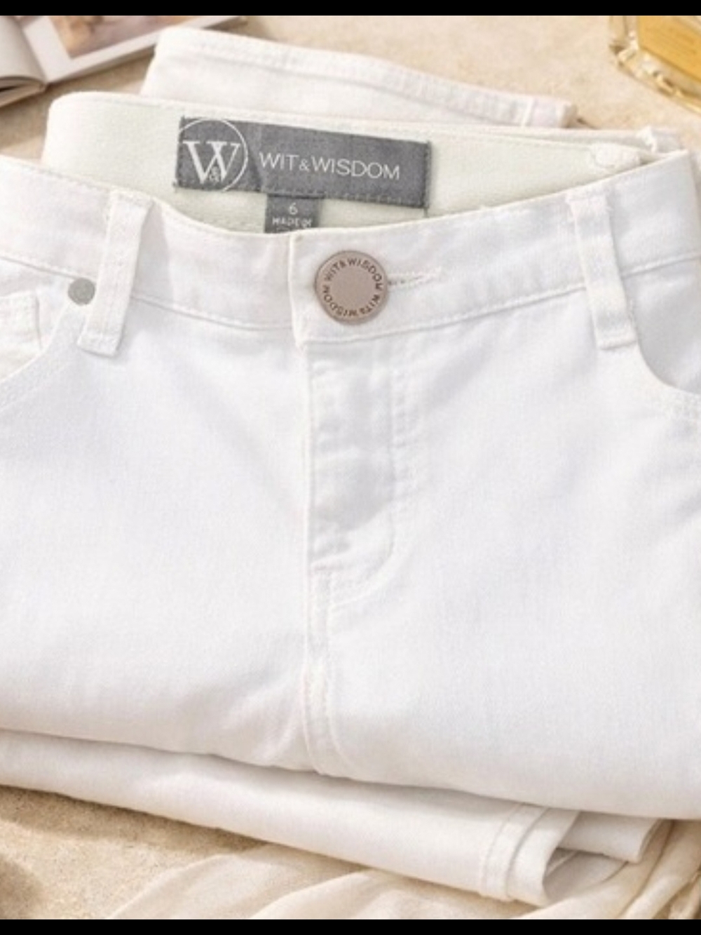 Wit & Wisdom White ABSOLUTION Women's Jeans size 6